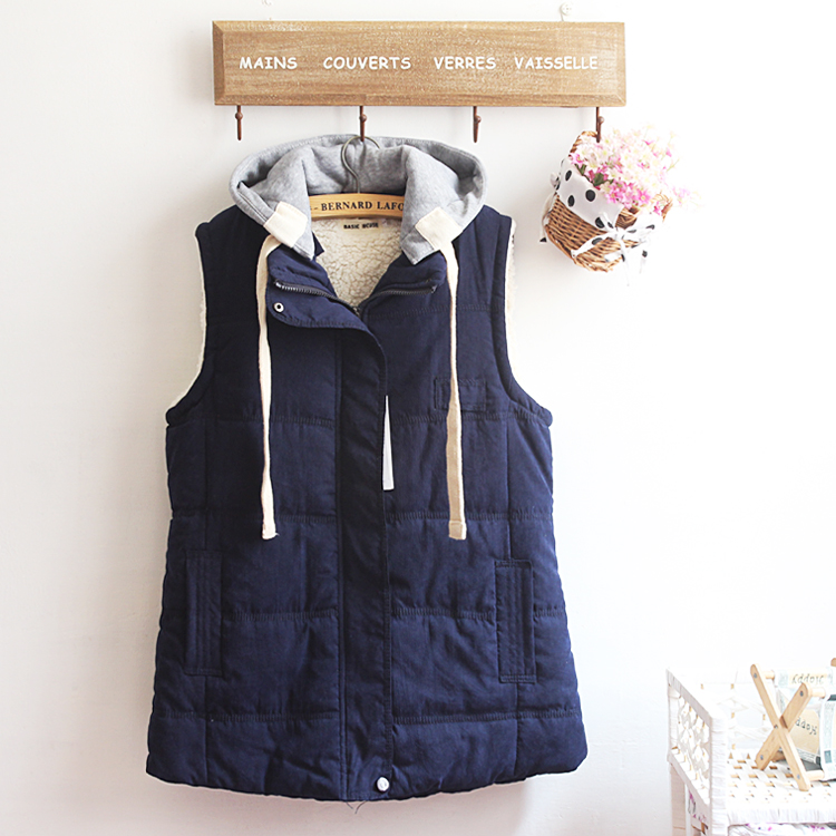 PreOrderไซส์ใหญ่ - เสื้อกันหนาวแฟชั่น ไซส์ใหญ่ ข้างในเป็นขนสัตว์ แขนกุด ใส่ทับข้างนอกเท่ ๆ สี : แดง / น้ำเงิน / ชมพู / เขียว