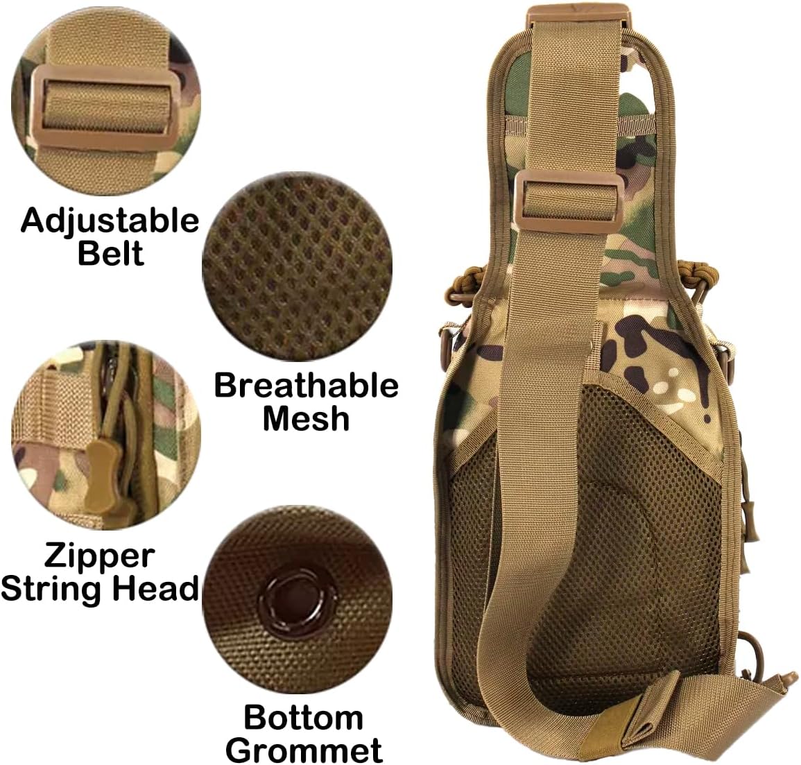 กระเป๋าสะพายเฉียงยุทธวิธี (Tactical Sling Bag)
