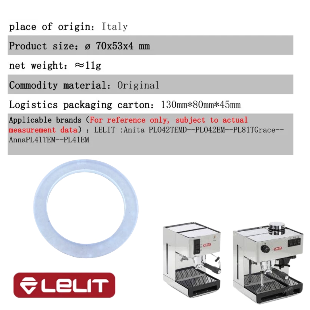 อะไหล่ โอริง O-Ring ยางรองหัวชง เครื่องชงกาแฟ Lelit เลลิทแบบซิลิโคนสีขาว รหัส 1487