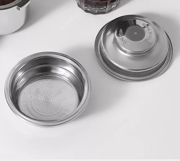 ตะแกรงรูเดียว กลั่นชา ชงชา ชงกาแฟ 1 ช็อต ขนาด 58 มิล Pressurized Coffee Filter Basket 58MM 1 Cups รหัส 2292