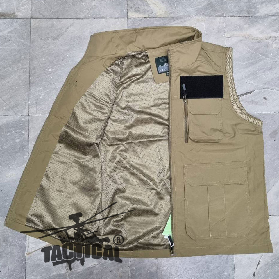 เสื้อกั๊กหน่วยงานราชการ กระเป๋าเยอะ ตีนตุ๊กแก (4 สี)