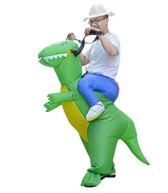 ชุดแฟนซีชุดขี่ไดโนเสาร์สำหรับผู้ใหญ่