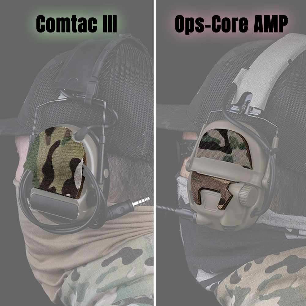 สติ๊กเกอร์ตีนตุ๊กแกลายพรางติดหูฟัง Ops-Core AMP / Comtac III