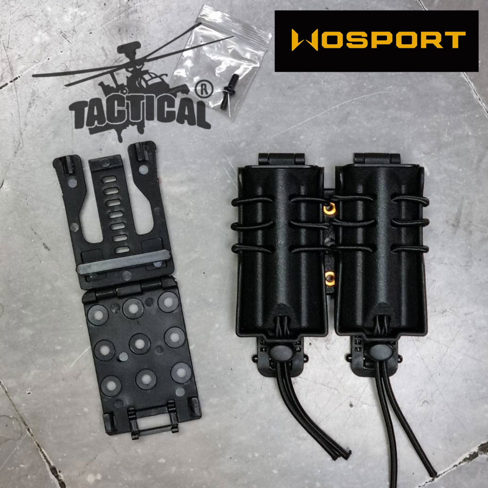 ซองแม็กกาซีนคู่ 9 mm. (Wosport)