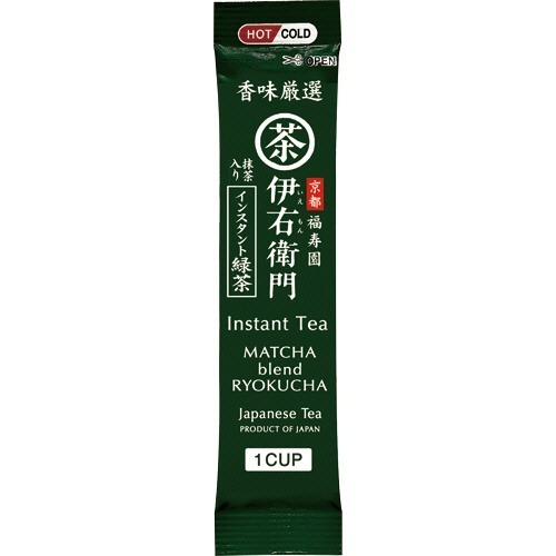 ชาเขียว มัทฉะ เข้มข้น คาบูเซฉะรสเข้มข้น IYEMON Cha Instant Tea Green Tea Powder 1กล่อง 30ซอง