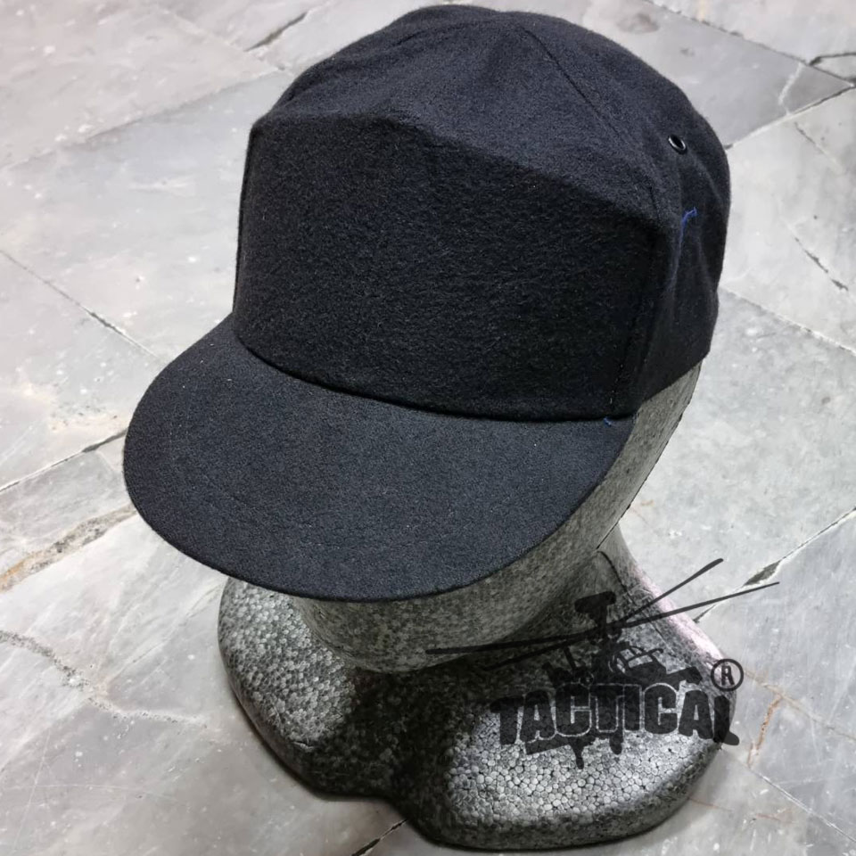 หมวกแก๊ปยางยืด ดำ/กรมท่า