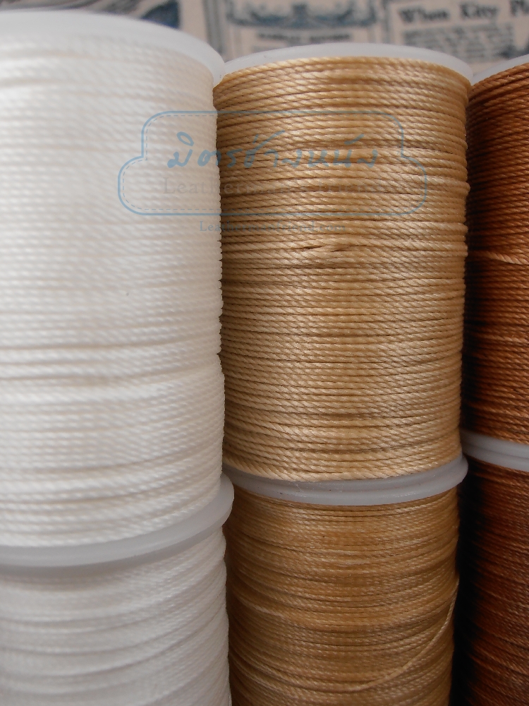 ด้ายเทียนนอก แบบเกลียวถักกลม 0.65 มิล