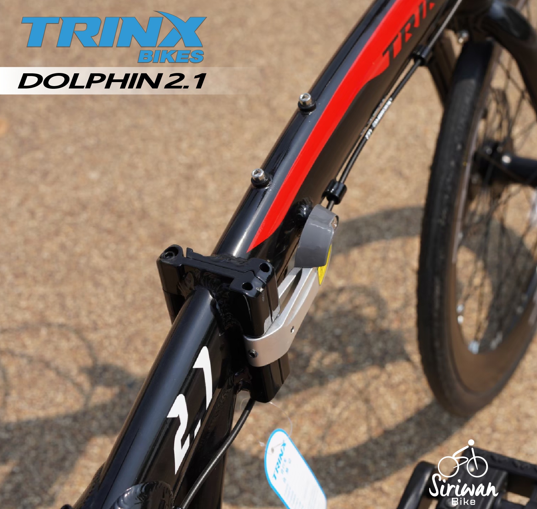 จักรยานพับได้ TRINX DOLPHIN 2.1 ล้อ 20 นิ้ว เกียร์ 7 สปีด ดิสเบรคน้ำมัน เฟรมอลูมิเนียม