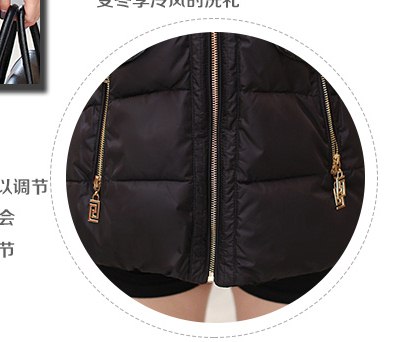 PreOrderคนอ้วน - เสื้อกันหนาวแฟชั่น ไซส์ใหญ่ คนอ้วน บุนวมหนา มีHood ขนเฟอร์ สี : เทาอ่อน / ดำ