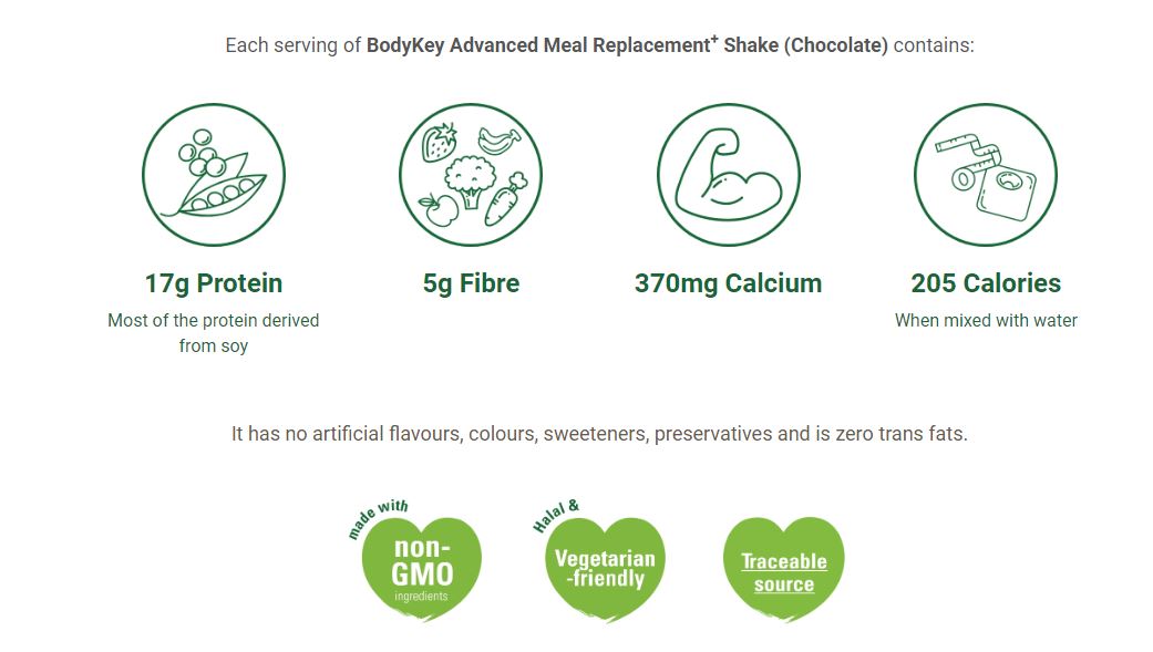 BodyKey by Nutrilite Meal Replacement Shake (Chocolate) บอดี้คีย์ รสช๊อกโกแลต อาหารเสริมลดน้ำหนัก ด้วยวิธีทดแทนมื้ออาหาร