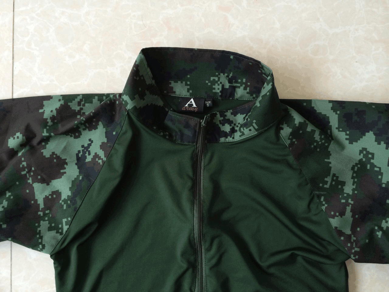 เสื้อ Combat Shirt ดิจิตอลทบ. กลางเขียว