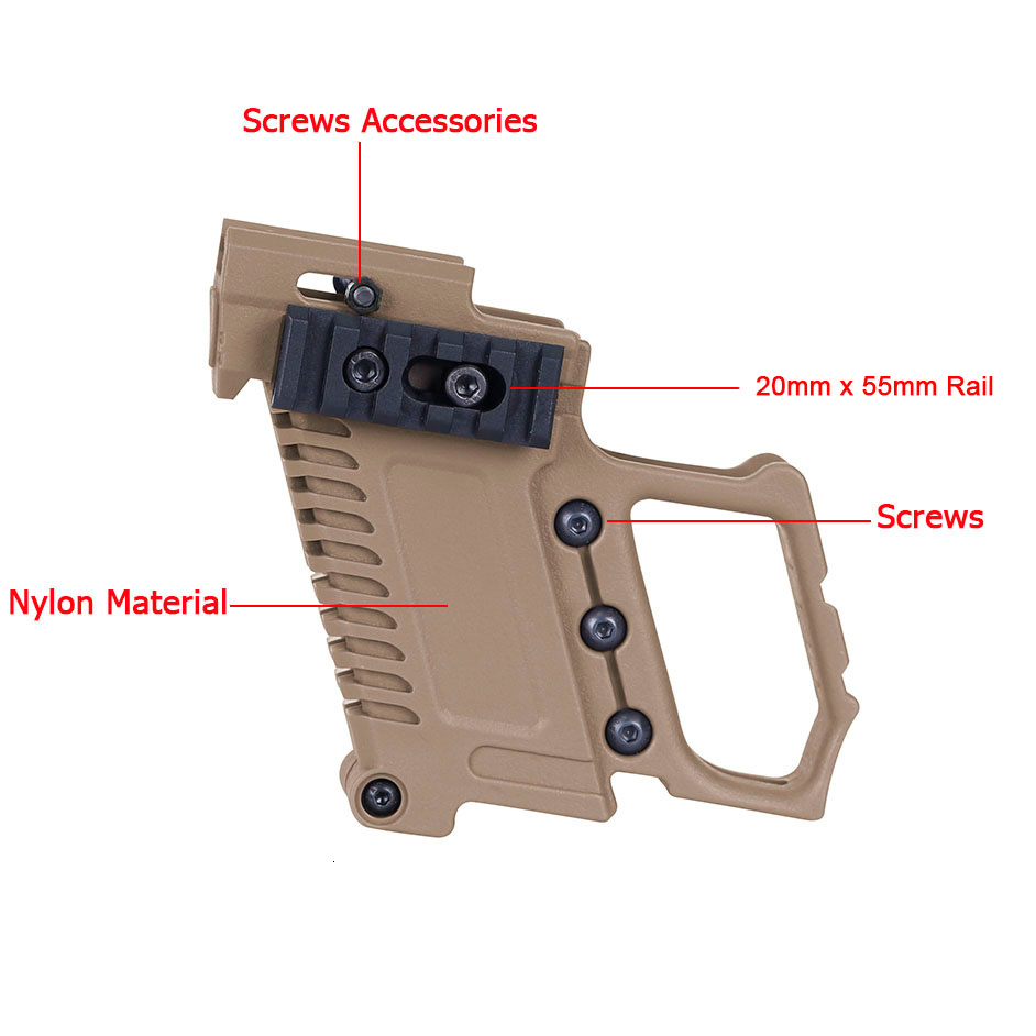 กริปมือหน้าปืน Glock ทรง Kriss