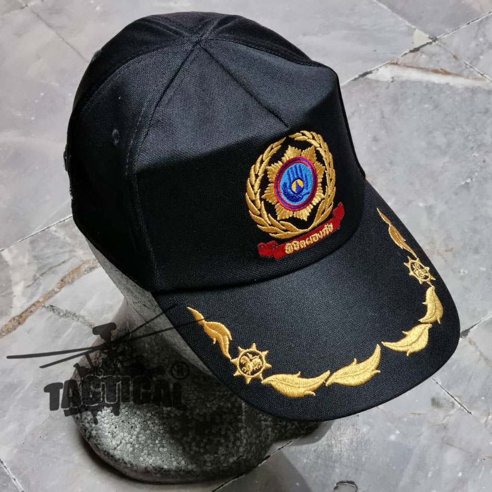 หมวกแก๊ป พิชิตผองภัย ดำ ซิปหลัง