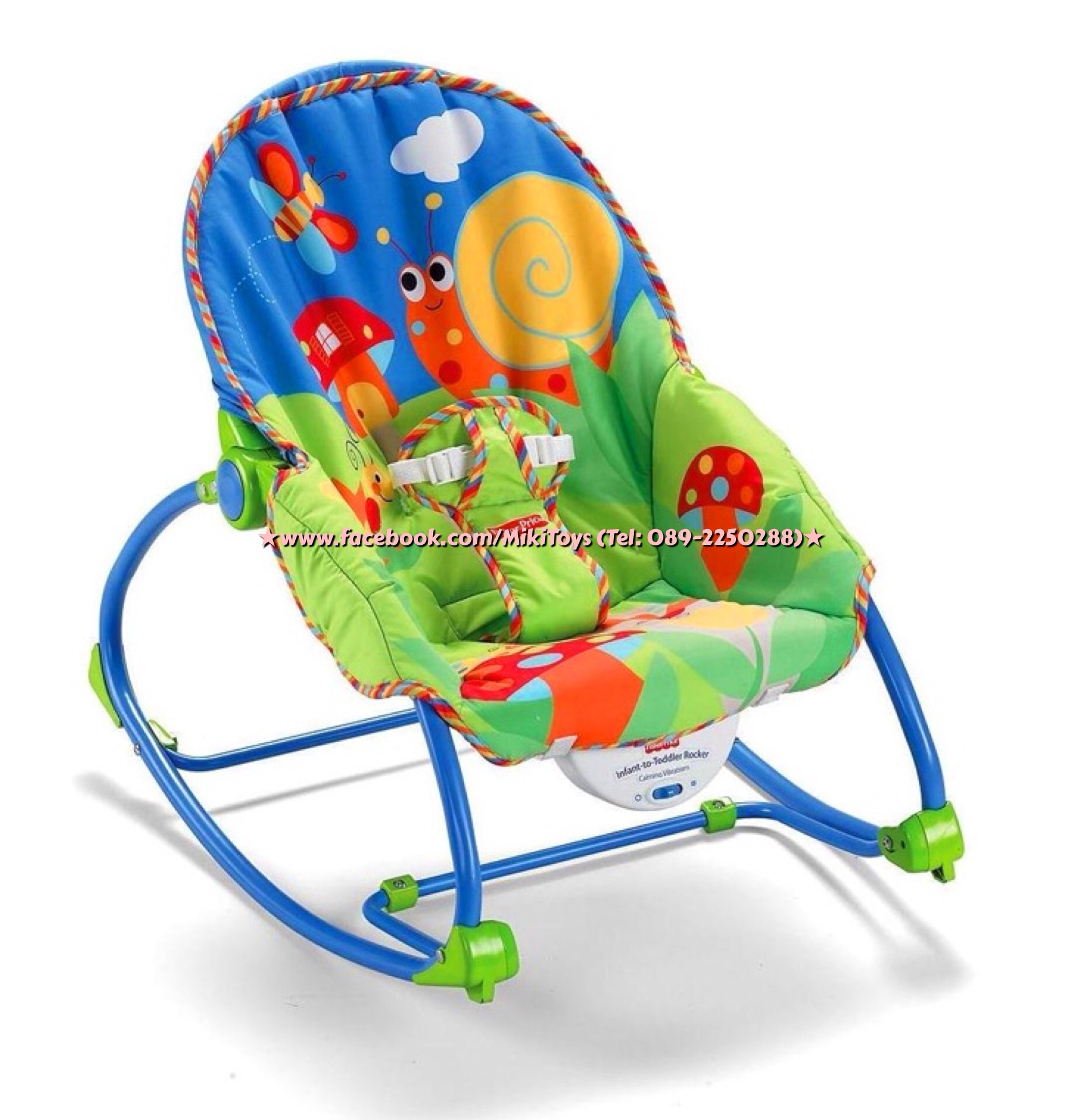 เปลโยก/เก้าอี้โยก Fisher-Price Infant To Toddler Rocker, Bug Friends ลายแมลงต่างๆน่ารักค่ะ