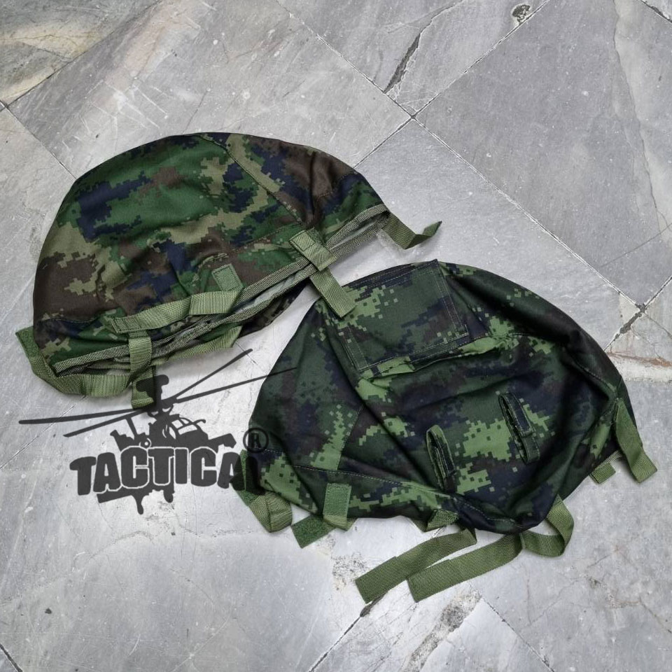 ผ้าคลุมหมวกคอบร้า มีสายรัดแว่น ช่องใส่แผนที่