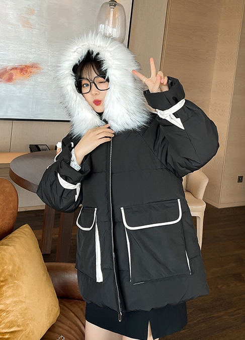 2324-0011 เสื้อกันหนาวไซส์ใหญ่ แสงดี ๆ ถ่ายรูปงามค่ะ หนา กันลม มีHoodเฟอร์