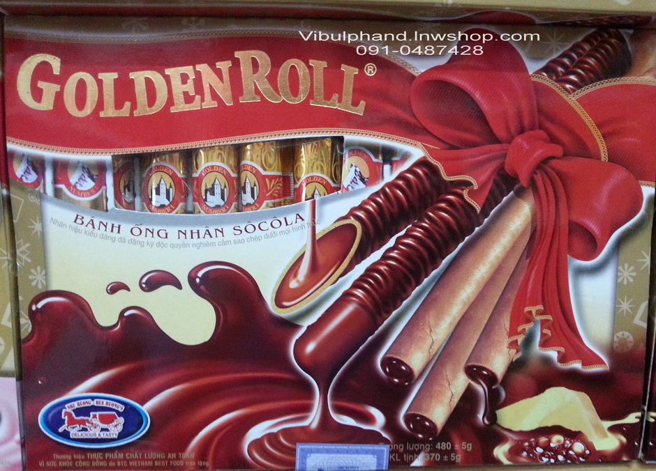 Golden Roll ขนมทองม้วนสอดไส้