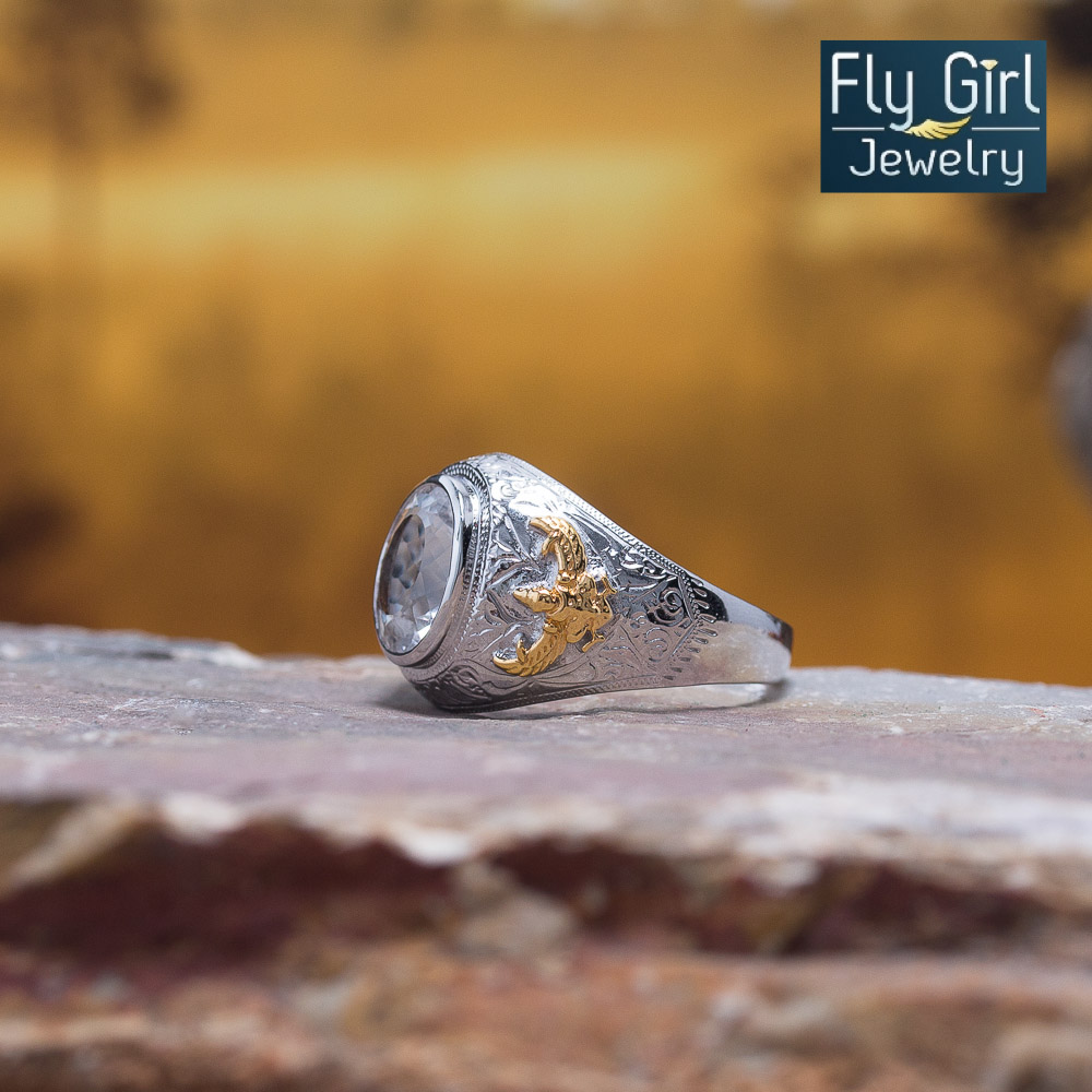 แหวนครุฑพลอยไวท์ควอตซ์แท้(ราศีเมษ) เงินแท้ชุบทอง2กษัตริย์ ค้ำคูณดวงชะตาให้สว่างไสว เจิดจ้า ด้วยใจ เป็นมหากุศล ถึงกับมีชัยชนะในทุกสรรพสิ่ง (พลอยคนเกิดวันพุธกลางคืน)