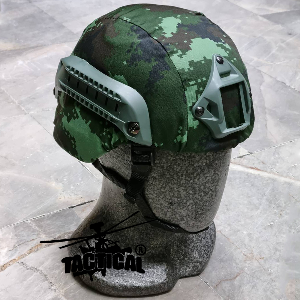 หมวก Mich 2000 พร้อมผ้าคลุม