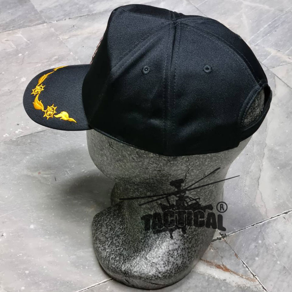 หมวกแก๊ป ซิปหลัง อปพร. ดำ เมตตากล้าหาญ 1 ช่อ / 2 ช่อ