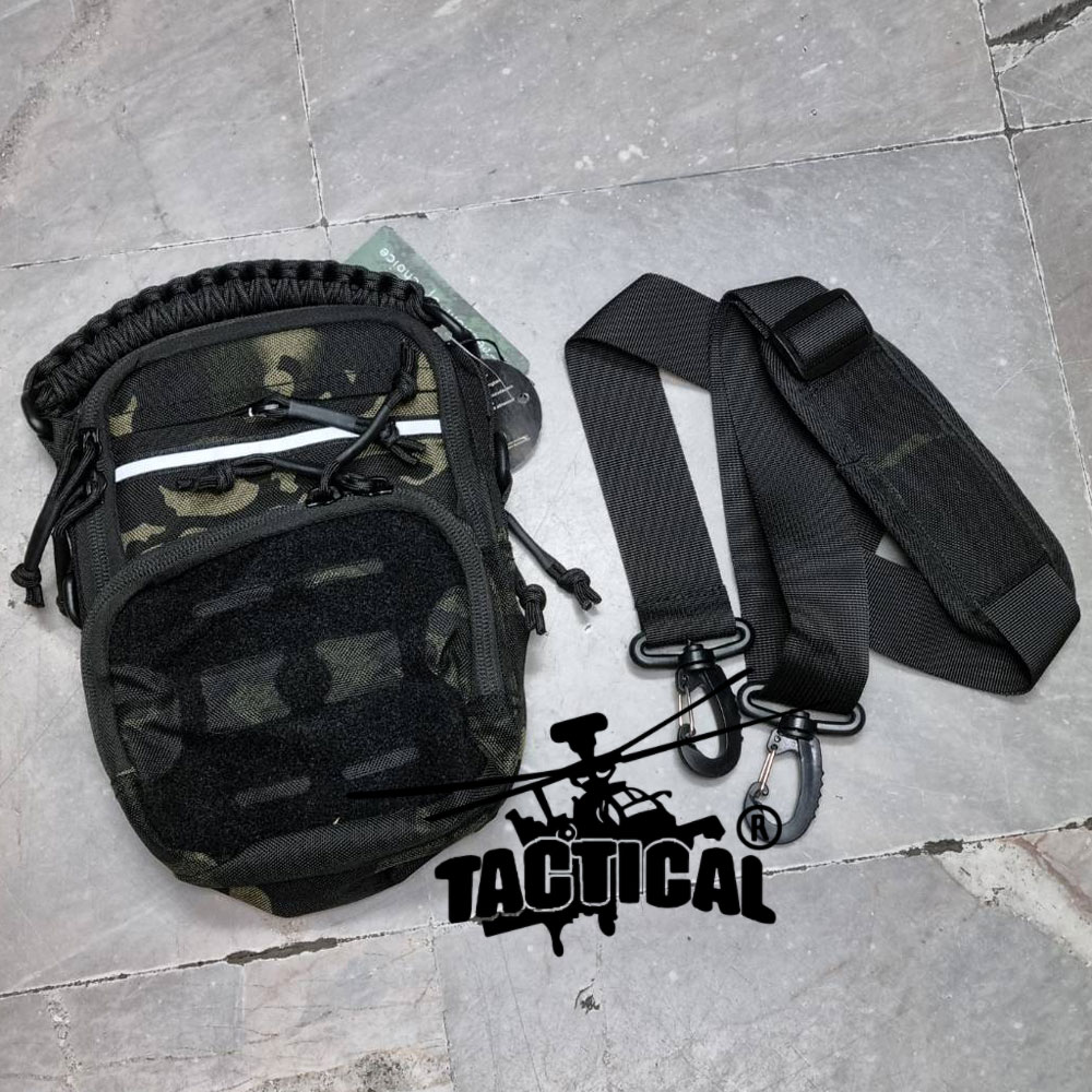 กระเป๋าสะพายข้างแบบ Molle หูหิ้วร้อยเชือกพาราคอร์ด