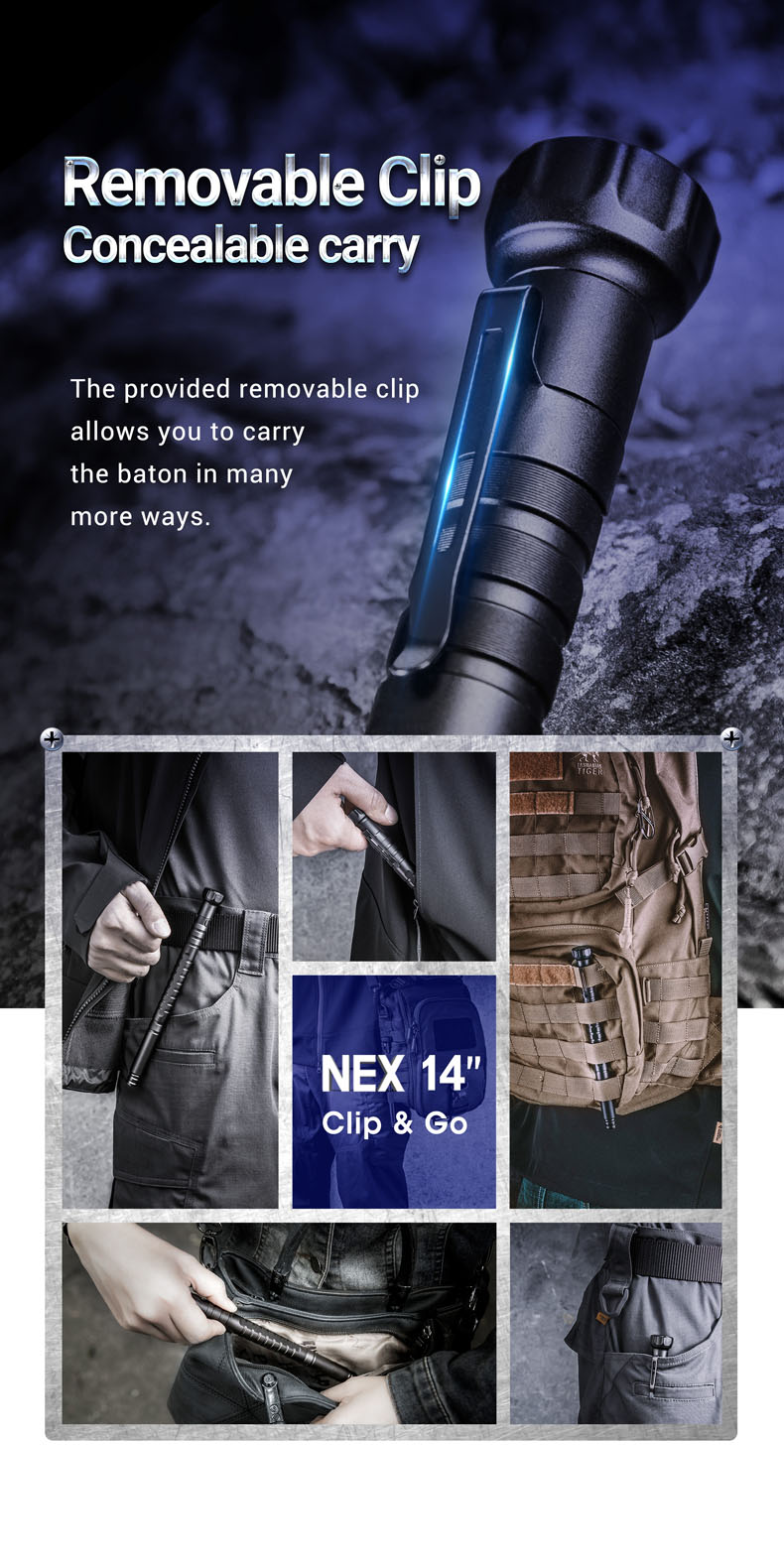 ดิ้วกดตูด NEX WALKER 2 ท่อน (14") Wal ของแท้