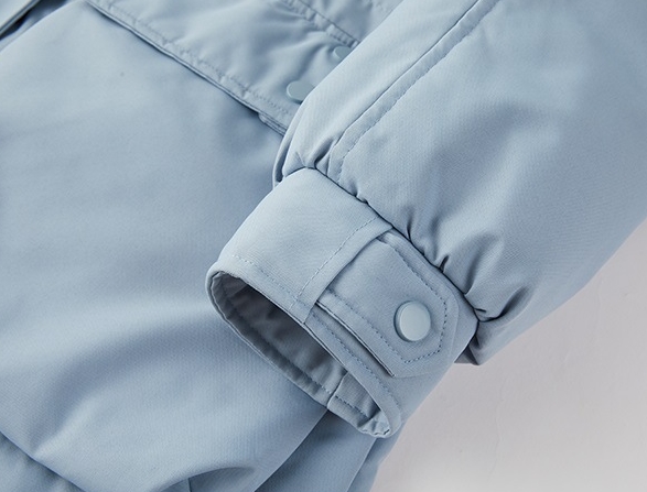 2324-0004 กันหนาวบุขนเป็ดขาว อีกแบบต่างกันตรงกระเป๋า ตัวยาว มีเฟอร์ถอดได้