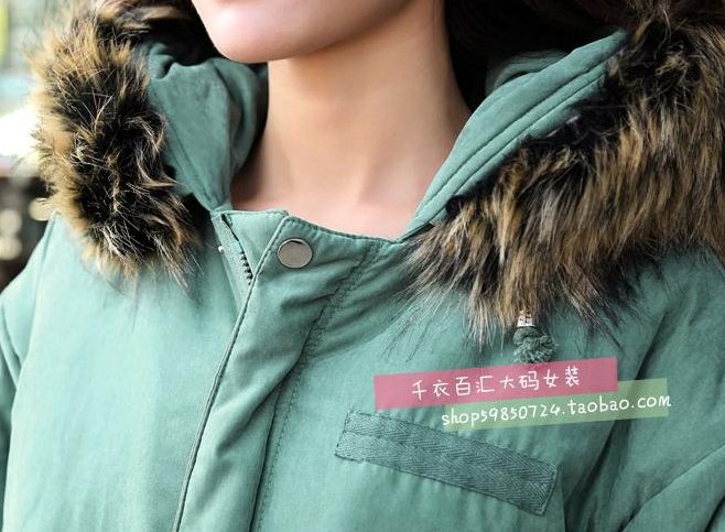 PreOrderคนอ้วน - เสื้อกันหนาว ไซส์ใหญ่ ผ้าฝ้ายโพลิเอสเตอร์ ข้างในหนังสัตว์ มี Hood+เฟอร์ สี : เทา / ดำ / เขียว