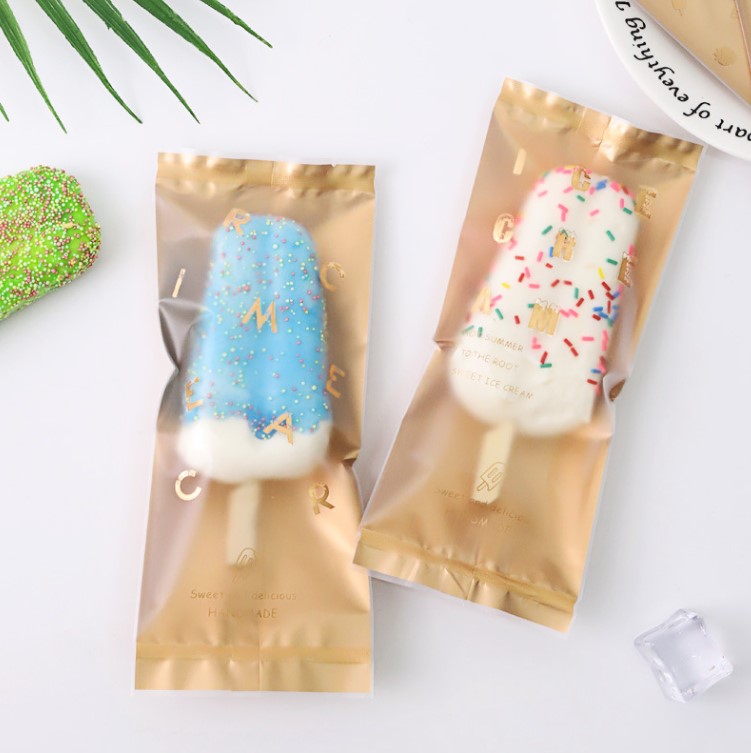 แพ็คเกจไอศครีมแท่ง (ใช้ร่วมกับเครื่องซีลความร้อน) แพ็ค 100 ชิ้น