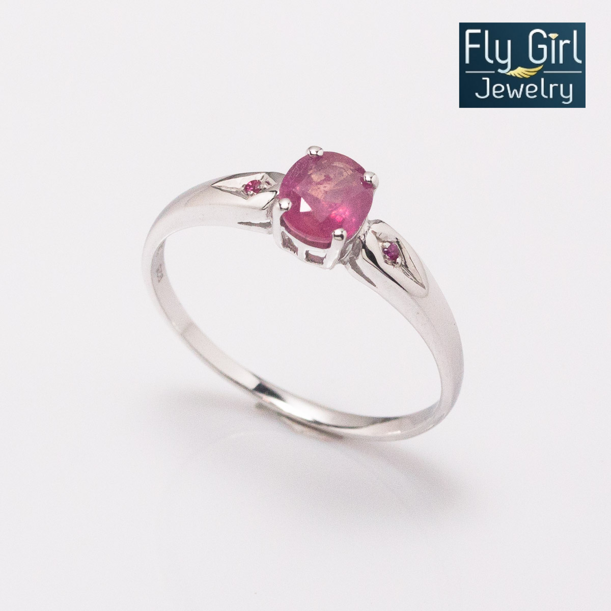 แหวนเงินแท้ พลอยทับทิมแท้(ราศีกรกฎ)