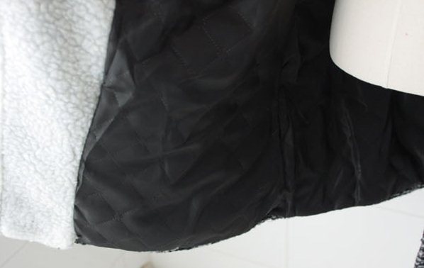 Pre Orderไซส์ใหญ่ - เสื้อกันหนาวแฟชั่น คนอ้วน ไซส์ใหญ่ เสื้อโค้ทขนสัตว์ จากหนังแกะ สีเทาดำ