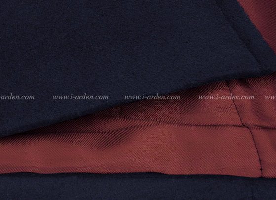 PreOrderคนอ้วน - เสื้อโค้ทกันหนาว ไซส์ใหญ่ เสื้อโค้ทขนสัตว์ตัวยาว ไม่หนา แต่งกระดุมหน้า สี : น้ำเงิน