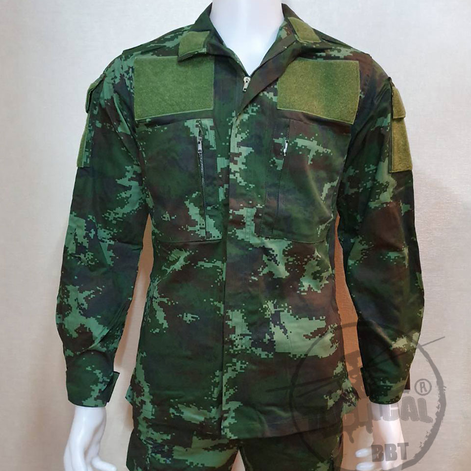 (SALE) ชุด ACU ดิจิตอลทบ. กป.เฉียง 2 กป. ตีนตุ๊กแกเขียว
