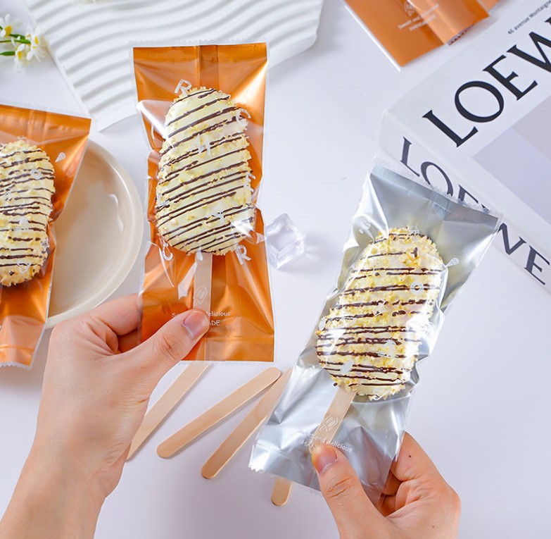 แพ็คเกจไอศครีมแท่ง (ใช้ร่วมกับเครื่องซีลความร้อน) แพ็ค 100 ชิ้น