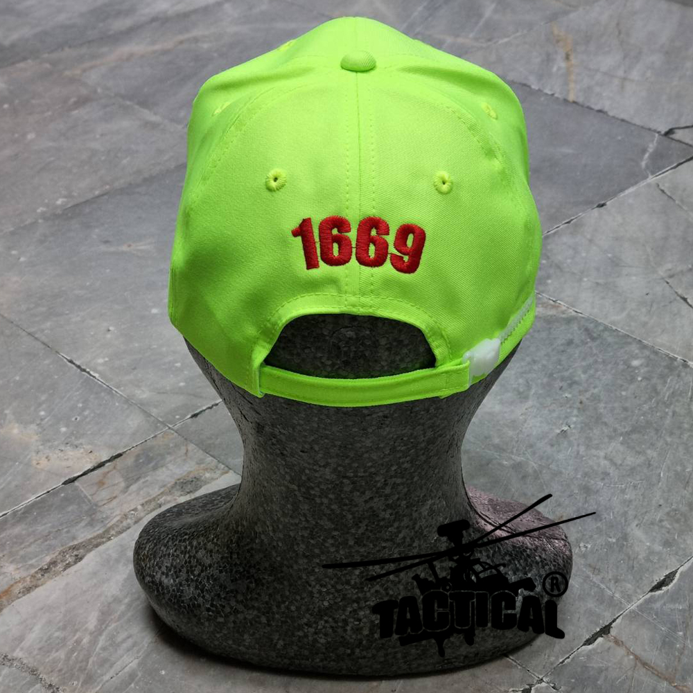 หมวกแก๊ปเหลืองมะนาว สพฉ. 1669 ซิปหลัง