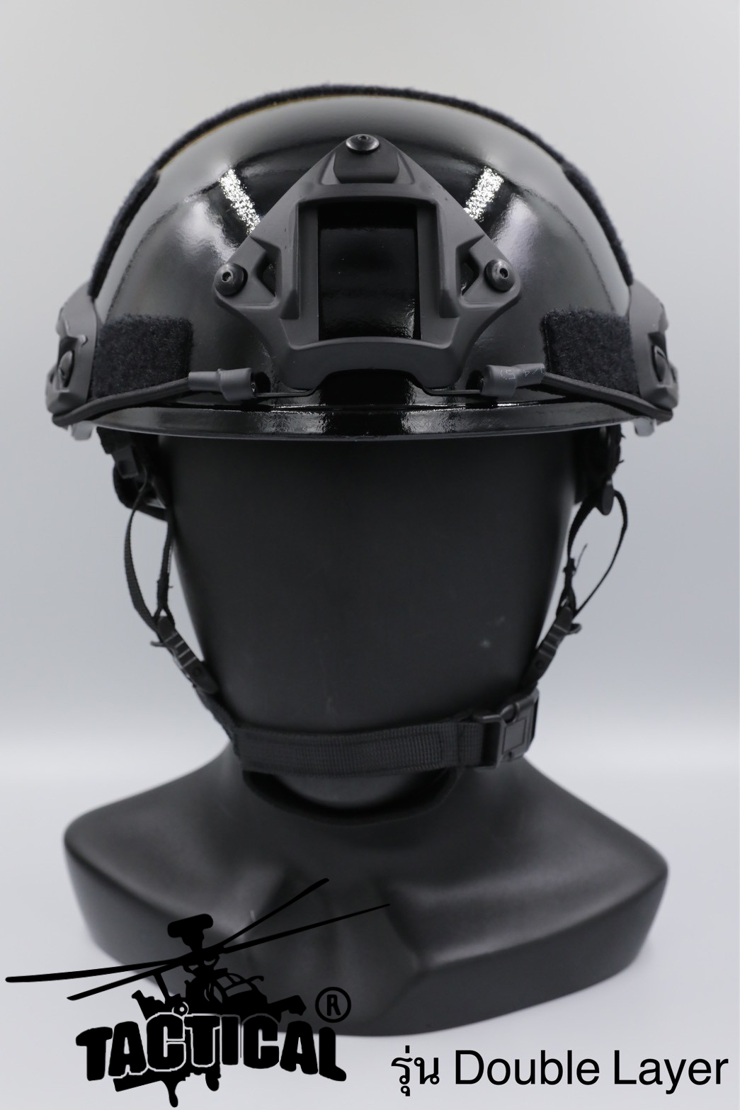 หมวกสายตรวจ ทอง-ดำ ทรง Fast