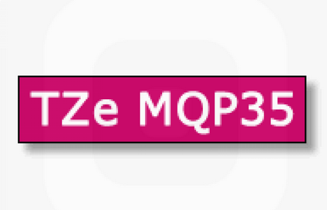 เทปพิมพ์อักษร TZE-MQP35