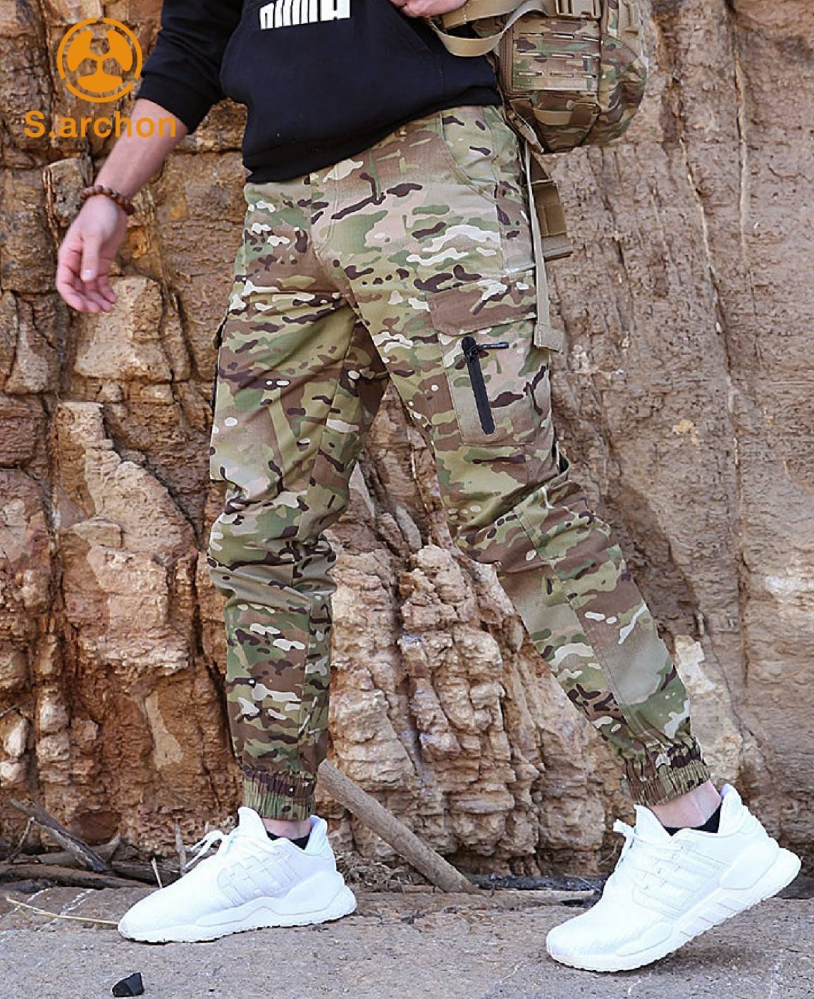 กางเกง S.Archon V6C ขาจั๊ม เอวยางยืด