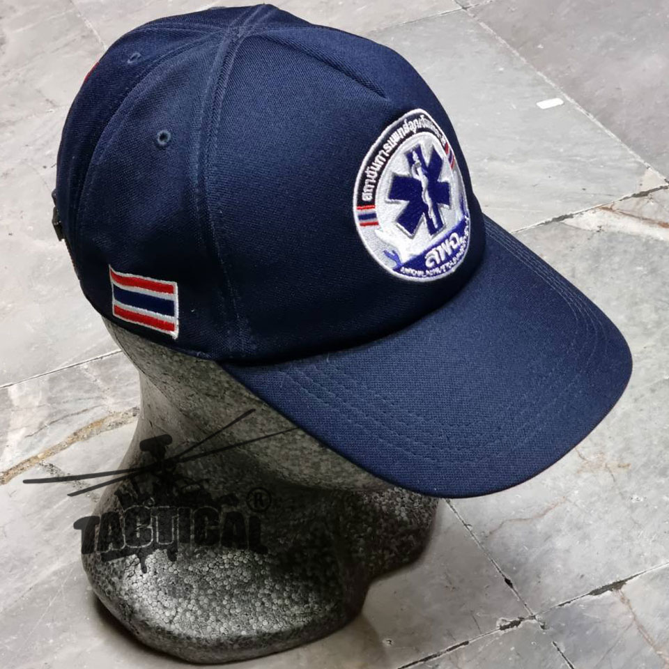 หมวกแก๊ปกรมท่า สพฉ. EMS 1669 ซิปหลัง