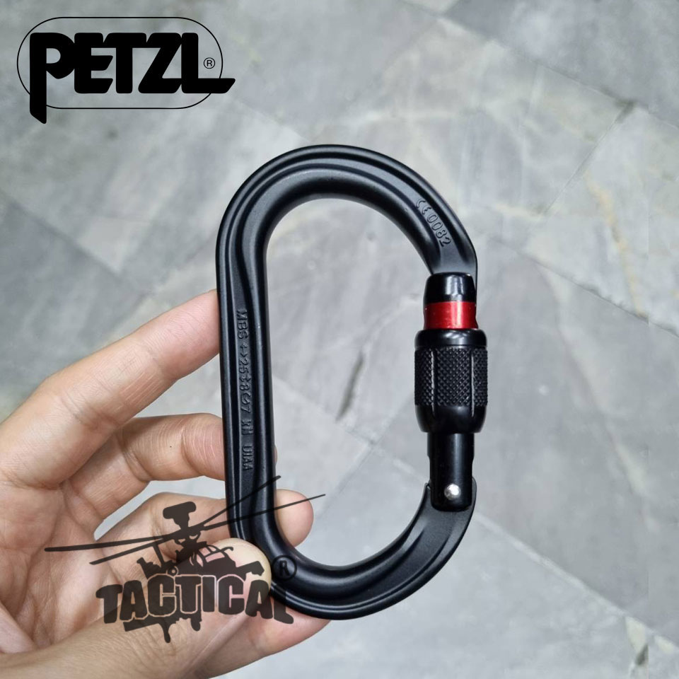 Carabiner (Petzl) OK SCREW-LOCK ดำ
