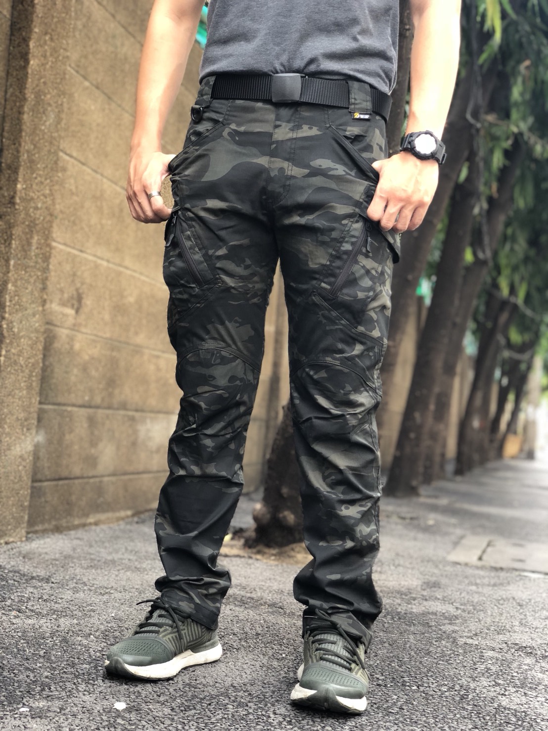 กางเกง Sector Seven IX9C มัลติแคมดำ MCBK ผ้าเบา ยืด กันน้ำ (ของแท้)