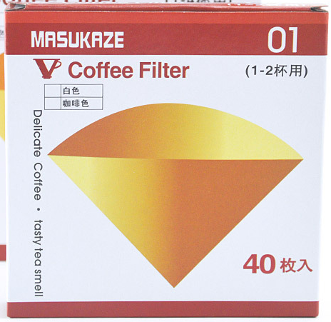 กระดาษกรองกาแฟ MASUKAZE 1-2 ถ้วย รูเดี่ยว 1610-461M