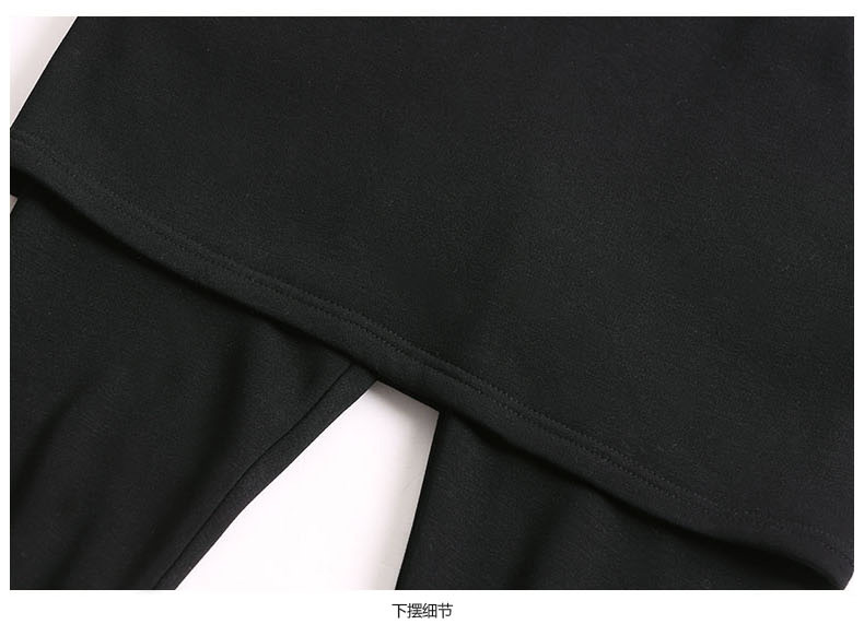 PreOrderคนอ้วน - กระโปรง+เลคกิ้งกันหนาวแฟชั่น ผ้าฝ้ายโพลิเอสเตอร์ ข้างในเป็นผ้ากำมะหยี่ ไม่หนา สี : เทา / ดำ