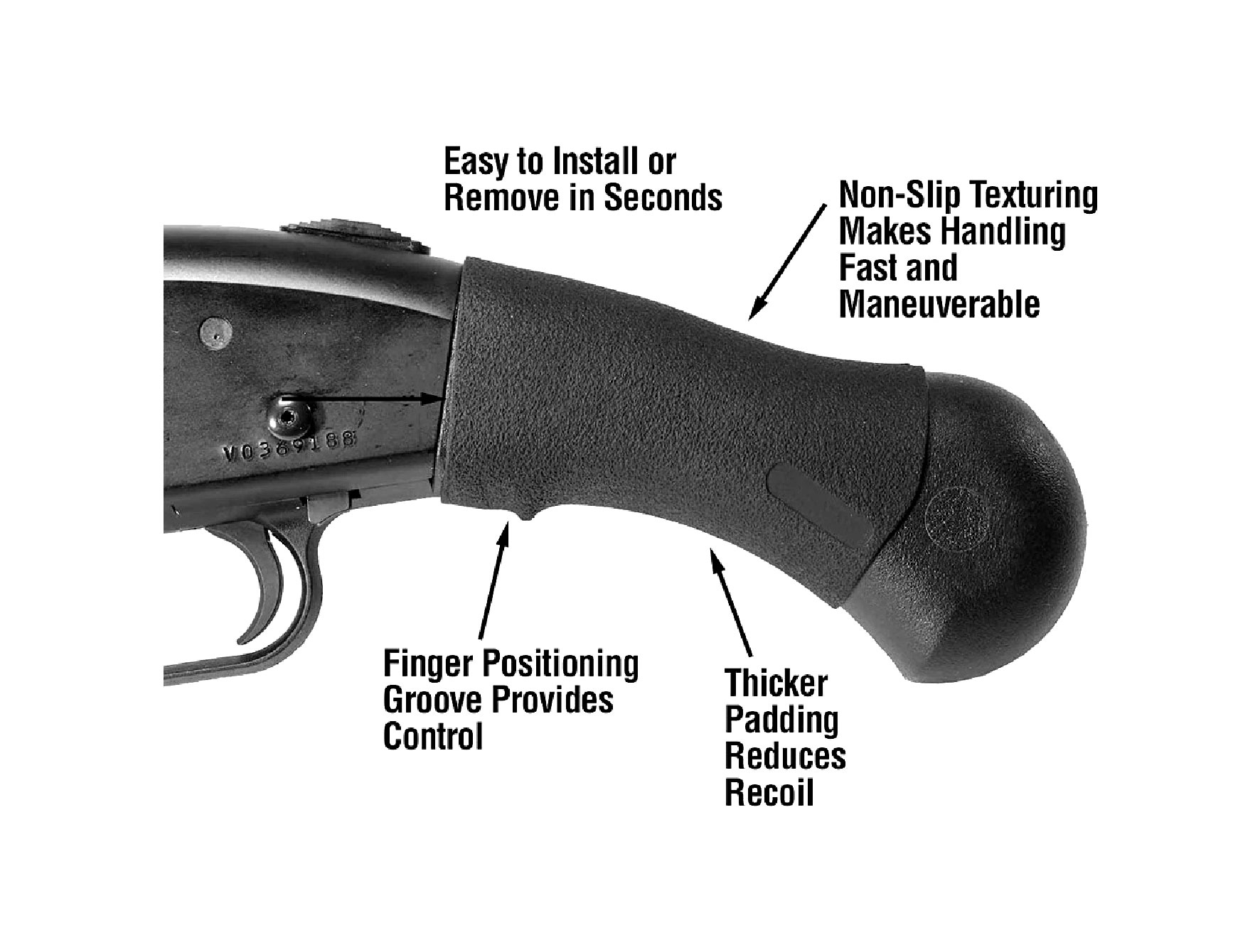 ยางหุ้มด้ามปืนลูกซอง