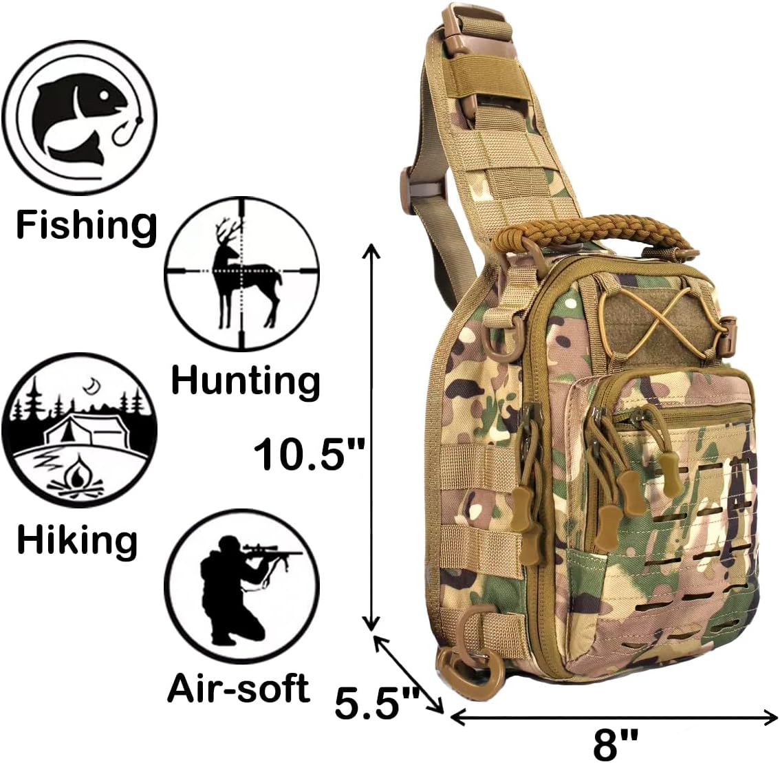 กระเป๋าสะพายเฉียงยุทธวิธี (Tactical Sling Bag)