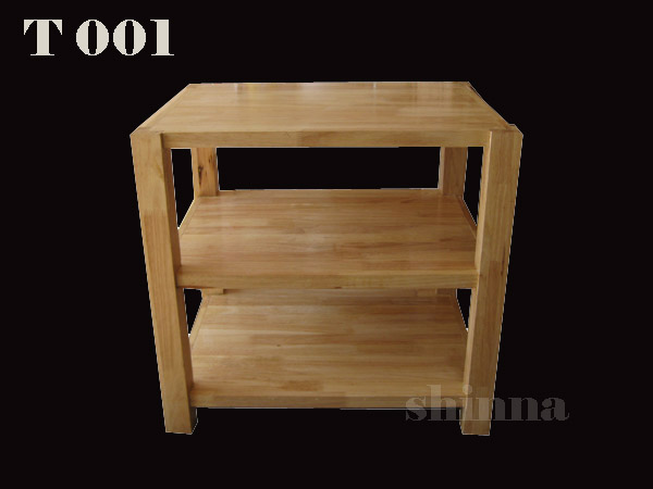 ชั้นวางทีวี เครื่องเสียง ไม้แท้