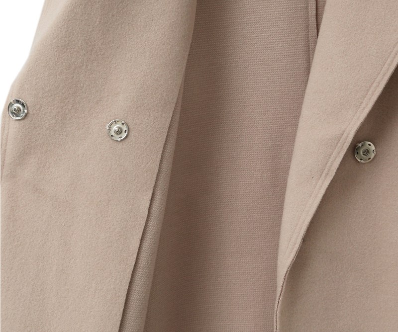 LD002 - เสื้อกันหนาว - โค้ทยาว ขนสัตว์ ไม่หนา สี : กากี / น้ำตาล / ดำ