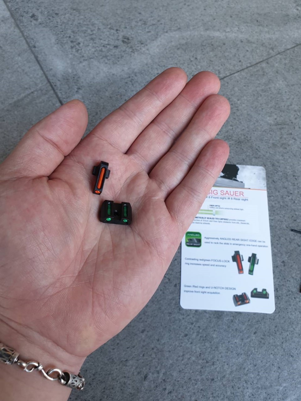 ศูนย์หน้า-หลัง ไฟเบอร์ออฟติก ปืน Sig Sauer รุ่น P320