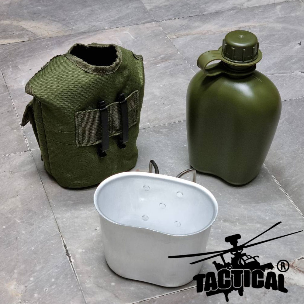 กระติกน้ำพร้อมปลอก มีกระทะ สกรีน US