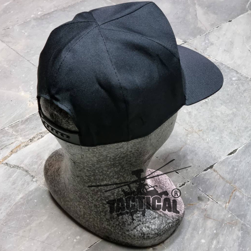 หมวกแก๊ปยางยืด ดำ/กรมท่า